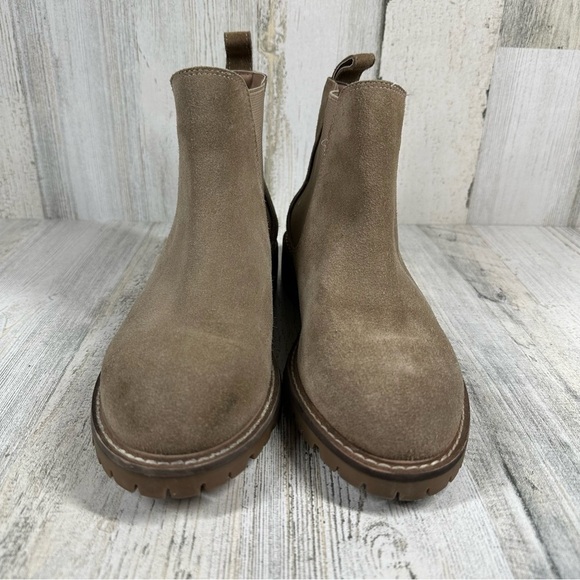 Steve Madden Leopold Tan Brown Leather Pull On Chelsea Ankle Boots #190 - Picture 6 of 12